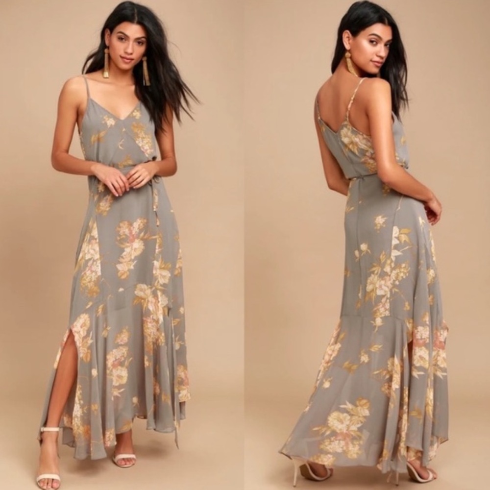 Lulu’s Floral Print Maxi Dress